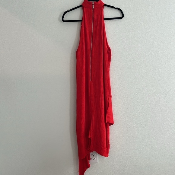 Elliatt Revolve Felice Red Asymmetrical Sleeveless Dress Size Large - Picture 6 of 9